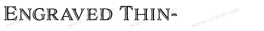 Engraved Thin字体转换